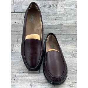 SAS Tripad Comfort Loafers Womens 11M Burgundy Leather Slip On Casual Shoes